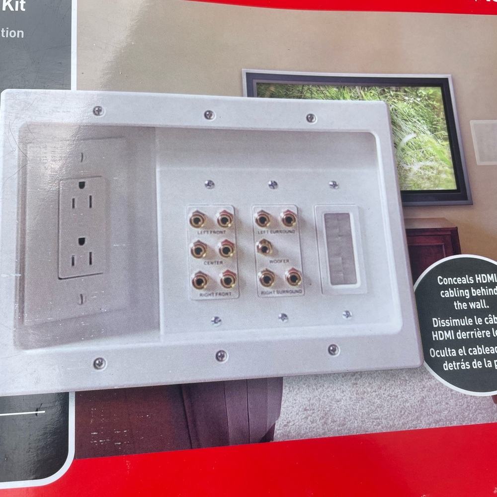 Home Teather Connection Kit Legrand 2 Pc Set New
